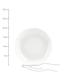 Assiette creuse blanche Fine Bone China Nala, 2 pièces, Blanc