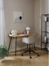 Krzesło biurowe Claire, Stelaż: metal malowany proszkowo, Greige, S 66 x G 60 cm