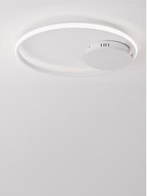 Plafón LED regulable Fuline, Pantalla: metal, Anclaje: metal, Blanco, Ø 50 x Al 5 cm