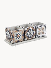 XL plantenpottenset Portugal van beton, set van 4, Beton, Multicolour, B 36 cm x H 13 cm