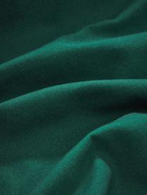 Copricuscino con motivo invernale Deers, Rivestimento: 100% cotone, Verde scuro, bianco, rosso, Larg. 45 x Lung. 45 cm
