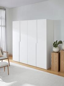 Modularer Drehtürenschrank Leon, 200 cm Breite, mehrere Varianten, Korpus: Spanplatte, melaminbeschi, Weiß, Basic Interior, B 200 x H 200 cm