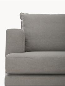 Sofa narożna XL Tribeca, Tapicerka: poliester Dzięki tkaninie, Stelaż: lite drewno sosnowe, Nogi: lite drewno bukowe, lakie, Taupe tkanina, S 405 x G 228 cm, prawostronna