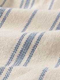 Copriletto in cotone a righe Capri, 100% cotone, Color crema, blu, Larg. 180 x Lung. 260 cm  (per letti da 140 x 200 cm)