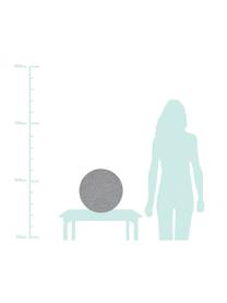 Runde Wollfilz-Tischsets Leandra, 4 Stück, 90% Wolle, 10% Polyethylen, Hellgrau, Ø 40 cm