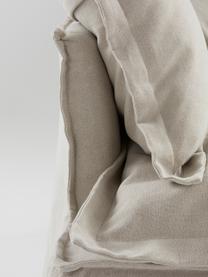 Sillón de lino Gardanne, Funda: 100% lino Alta resistenci, Estructura: madera contrachapada, mad, Lino gris, An 114 x F 89 cm
