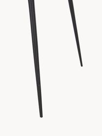 Stolik pomocniczy z drewna mangowego Bowl Table, Blat: drewno mangowe lakierowan, Nogi: stal malowana proszkowo, Drewno mangowe lakierowane na czarno, Ø 53 x W 46 cm