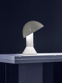 Lampada da tavolo piccola con paralume orientabile Elmetto, Plastica, Bianco, Ø 22 x Alt. 28 cm