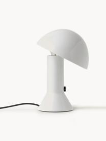 Petite lampe à poser avec abat-jour réglable Elmetto, Plastique, Blanc, Ø 22 x haut. 28 cm