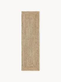 Tapis de couloir en jute Sharmila, 100 % jute, Brun, larg. 80 x long. 250 cm