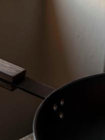 Rondel z powłoką zapobiegającą przywieraniu Black, Czarny, ciemne drewno naturalne, Ø 16 x W 10 cm