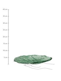 Skleněný servírovací talíř Leaf, D 28 x Š 18 cm, Sklo, Zelená, transparentní, D 28 cm, Š 18 cm
