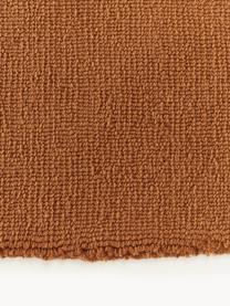 Tapis rond en coton tissé main Lora, Terracotta, Ø 120 cm (taille S)