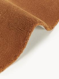 Tapis rond en coton tissé main Lora, Terracotta, Ø 120 cm (taille S)