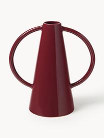 Vaso di design Frigya, alt. 31 cm, Gres, Rosso vino, Larg. 29 x Alt. 31 cm