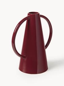 Vaso di design Frigya, alt. 31 cm, Gres, Rosso vino, Larg. 29 x Alt. 31 cm