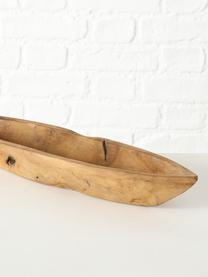 Decoratieve schaal Teak, Teakhoutkleurig, Bruin, 13 x 50 cm