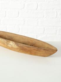 Decoratieve schaal Teak, Teakhoutkleurig, Bruin, 13 x 50 cm