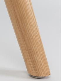 Armstoel Albert Kuip, Zitvlak: 100% polypropyleen, Poten: essenhout, Zitvlak: roze. Poten: essenhoutkleurig, 59 x 82 cm
