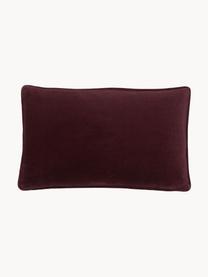 Samt-Kissenhülle Dana, 100 % Baumwollsamt, Pflaume, B 30 x L 50 cm