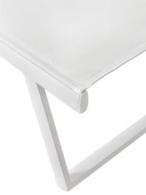 Bain de soleil à roulettes Taylor, Blanc, larg. 70 x long. 182 cm