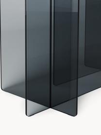 Glazen eettafel Anouk, 180 x 90 cm, Glas, Grijs, transparant, B 180 x H 90 cm