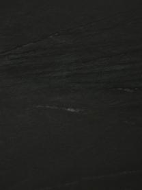Grosser Marmor-Couchtisch Alys, Tischplatte: Marmor, Gestell: Metall, pulverbeschichtet, Schwarz marmoriert, Schwarz, B 120 x T 75 cm