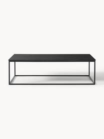 Grande table basse en marbre Alys, Noir marbré, noir, larg. 120 x prof. 75 cm