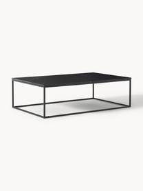 Grande table basse en marbre Alys, Noir marbré, noir, larg. 120 x prof. 75 cm