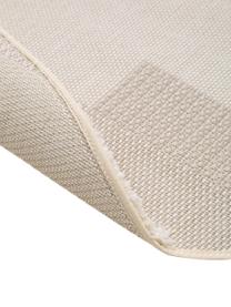 Rond in- en outdoor vloerkleed Carlo met hoog-laag effect, Beige, bruintinten, Ø 160 cm (maat L)