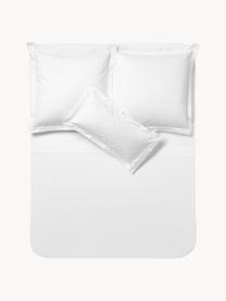 Sábana encimera de satén Premium, Blanco, Cama 150/160 cm (240 x 280 cm)