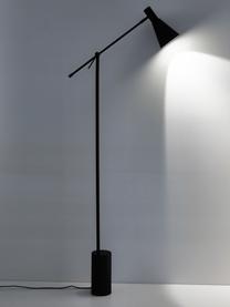Leselampe Sia, Lampenschirm: Metall, pulverbeschichtet, Schwarz, H 162 cm