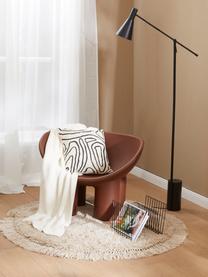 Lámpara de lectura Sia, Pantalla: metal con pintura en polv, Cable: cubierto en tela, Negro, Al 162 cm