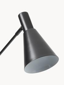 Leeslamp Sia, Lampenkap: gepoedercoat metaal, Lampvoet: gepoedercoat metaal, Zwart, H 162cm
