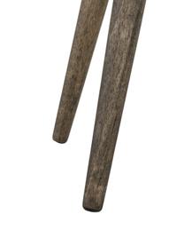 Banco de terciopelo Popy, Tapizado: terciopelo de poliéster E, Patas: madera de caucho, pintado, Rosa, An 100 x Al 50 cm