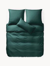 Funda nórdica de franela Biba, Verde oscuro, Cama 90 cm (155 x 220 cm)