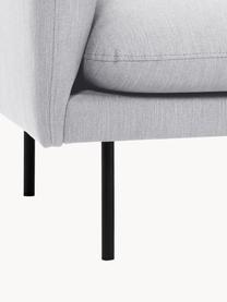 Sofa Moby (2-Sitzer), Bezug: Polyester Der hochwertige, Gestell: Massives Kiefernholz, Füße: Metall, pulverbeschichtet, Webstoff Hellgrau, B 170 x T 95 cm