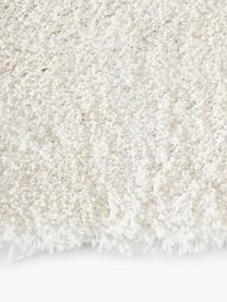 Passatoia morbida a pelo lungo Leighton, Retro: 55% poliestere, 45% coton, Bianco latte, Larg. 80 x Lung. 200 cm