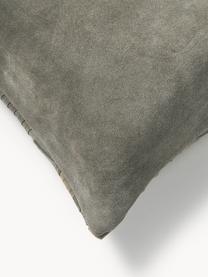 Poszewka na poduszkę z zamszu Xavier, 100 % zamsz (bez chromu), Greige, S 50 x D 50 cm