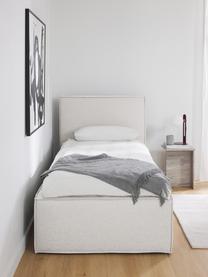 Eenpersoonsbed Dream, Bekleding: polyester (gestructureerd, Geweven stof greige, B 90 x L 200 cm