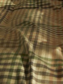 Karierter Flanell-Bettdeckenbezug Eli, Webart: Flanell, Grün,Gelb, B 200 x L 200 cm