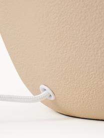 Grosse Keramik-Tischlampe Eileen, Lampenschirm: Leinen (100 % Polyester), Hellbeige, matt, Ø 33 x H 48 cm