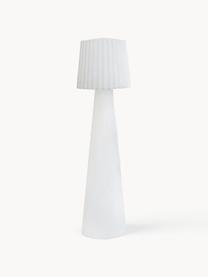 Mobiele outdoor LED vloerlamp Lady met kleurverandering, dimbaar, Kunststof, Wit, H 110 cm