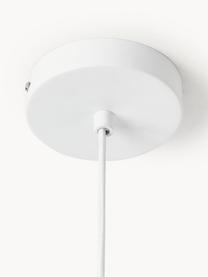 Lampa wisząca z lnu Clouds, Biały, Ø 50 x W 29 cm