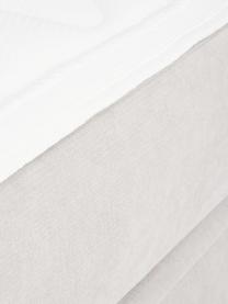 Łóżko kontynentalne Oberon, Nogi: tworzywo sztuczne Ten pro, Jasnobeżowa tkanina, S 160 x D 200 cm, stopień twardości H2