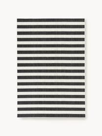 Tapis d'extérieur à jeu de rayures Axa, 70 % polypropylène, 30 % polyester, Blanc cassé, noir, larg. 200 x long. 290 cm (taille L)