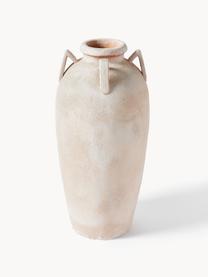 Podlahová váza s pieskovým povrchom Liah, V 70 cn, Červená, Béžová, Ø 32 x V 70 cm