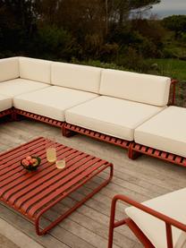 Modulo centrale da giardino Caio, Rivestimento: 100% poliestere Con 20.00, Struttura: alluminio, Bianco latte, terracotta, Larg. 95 x Prof. 115 cm