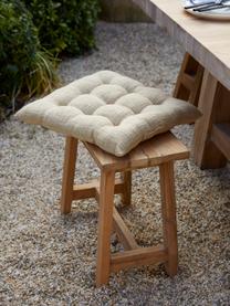 Baumwoll-Sitzkissen Sasha, Bezug: 100% Baumwolle, Hellbeige, B 40 x L 40 cm