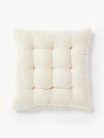 Coussin de chaise en coton Sasha, Beige clair, larg. 40 x long. 40 cm